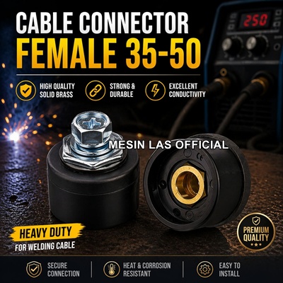 Harga Kabel Konektor Female 35-50 Multipro Asli Socket Las Kabel Plug 35-50