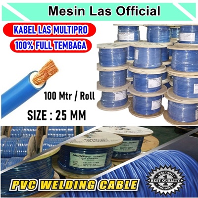Harga Kabel Las Multipro 25mm 100% Copper Berkualitas Tinggi dan Anti Panas