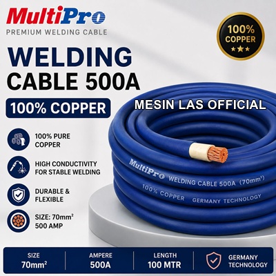 Harga Kabel Las MULTIPRO 70MM Full Tembaga 100% Copper Fleksibel dan Tahan Panas