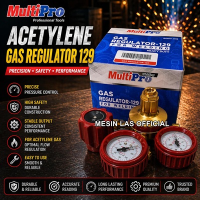 Jual Acetylene Gas Regulator 129 Multipro Harga Terbaik Original Berkualitas