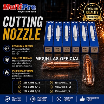 Jual Cutting Tip Nozzle 258 ANME Multipro Original For Acetylene