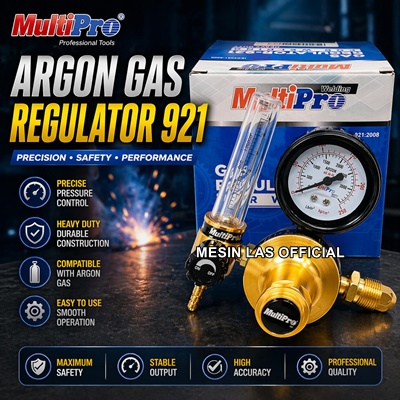 Jual Regulator Gas Argon 921 MULTIPRO Original Tekanan Stabil untuk Las TIG Berkualitas