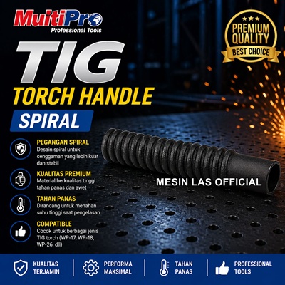 Jual TIG Torch Handle Normal Dan Spiral Untuk Tig Torch WP-26 Series Multipro